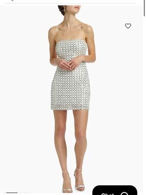 Ramy Brook Harper Embellished Grid Bustier Minidress BRAND NEW W TAGS SZ 6